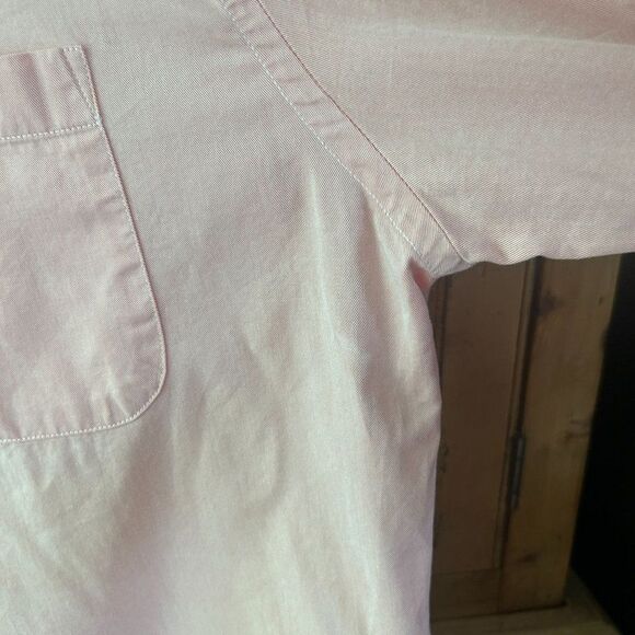 Peter Millar Large Pink Long Sleeve Button Front Shirt - Flawed - Picture 3 of 9